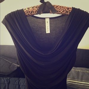 Vanilla Bay fitted sleeveless Cowl neck top